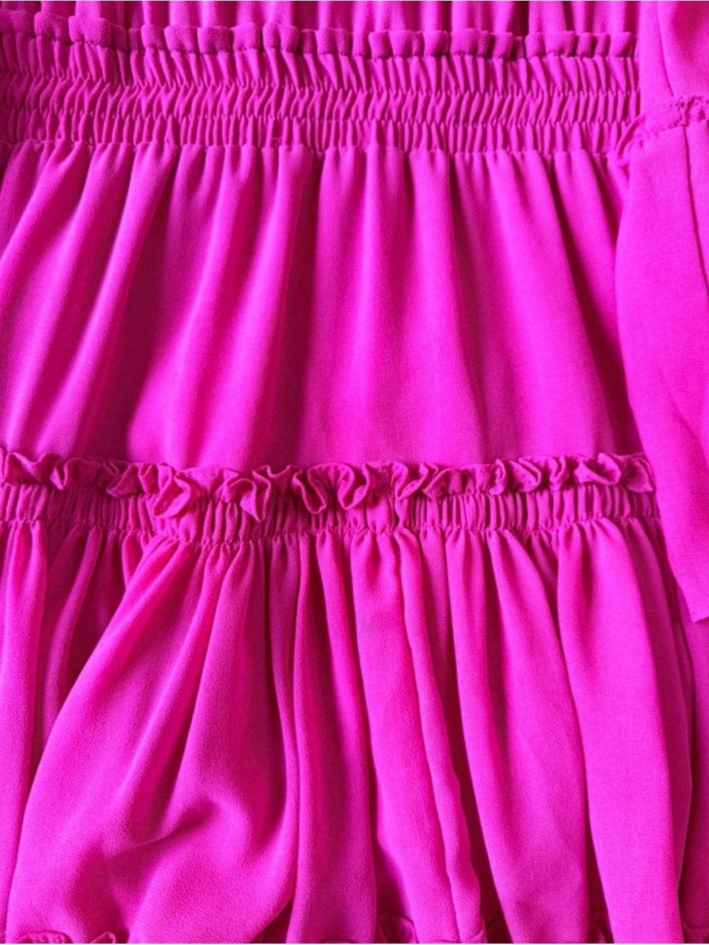 Misa Los Angeles Fuchsia Tiered Mini Dress - Picture 3 of 10